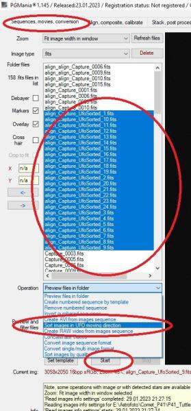 PGmania. Сложение кометы. Сортировка по комете