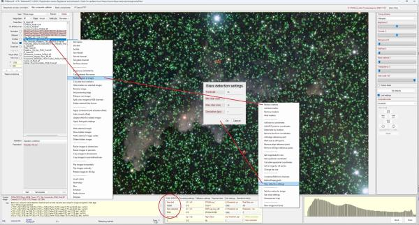 PGmania. Detection treshold and stars limits